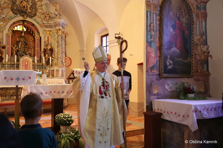 Blagoslov nove strehe na cerkvi sv. Miklavža (1)